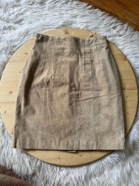 Express leather skirt